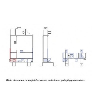  Radiateur eau pour SCANIA Série P 95-04 