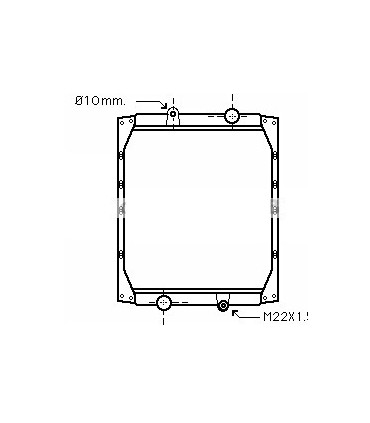 Radiateur moteur pour PEUGEOT 204
