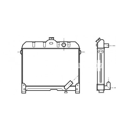 RADIATEUR EAU MERCEDES 410