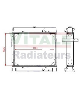  Radiateur eau pour SCANIA Série P 95-04 
