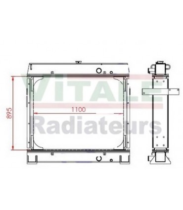  Radiateur eau pour SCANIA Série P 95-04 