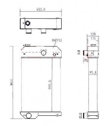 RADIATEUR EAU CATERPILLAR C6.6 POWERSCREEN