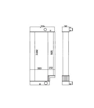  Radiateur moteur Citroën HY 