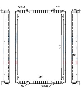 RADIATEUR EAU RENAULT TRUCKS RVI G340TI MANAGER