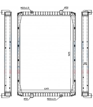 RADIATEUR EAU RENAULT TRUCKS RVI G340TI MANAGER