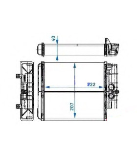 RADIATEUR CHAUFFAGE MERCEDES