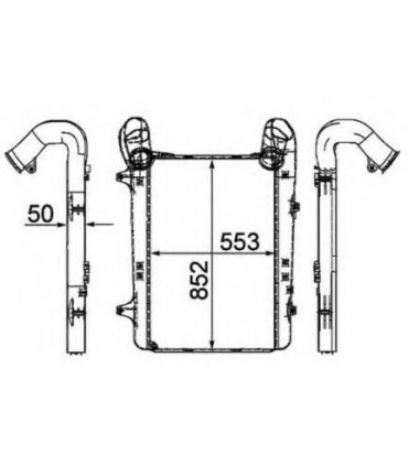  Radiateur  eau pour DAF CF 85