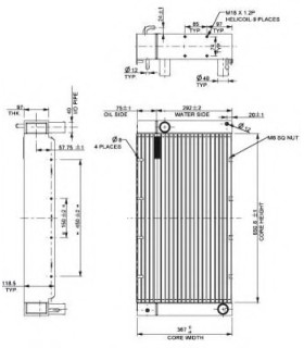  Radiateur moteur SCANIA Série P 95-04 