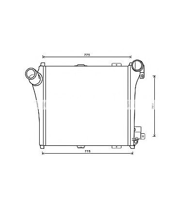 RADIATEUR INTERCOOLER RENAULT RVI PREMIUM II 280-320-DXI7