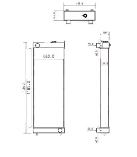  Radiateur eau pour SCANIA Série P 95-04 
