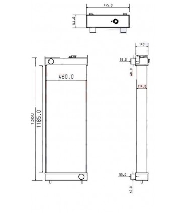  Radiateur eau pour SCANIA Série P 95-04 