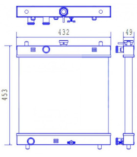  Radiateur eau pour SCANIA Série P 95-04 