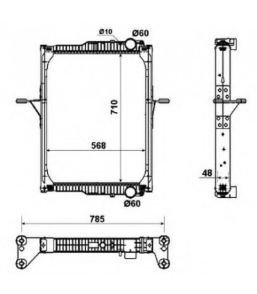 RADIATEUR EAU RENAULT RVI  MIDLUM 240-280
