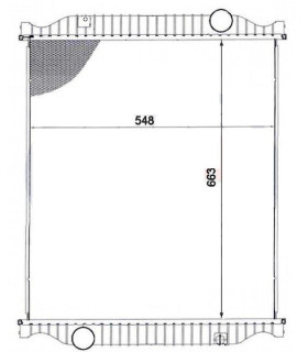 RADIATEUR EAU RENAULT RVI MIDLUM 220-250