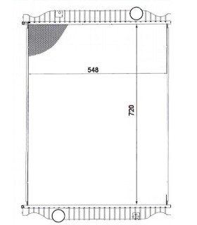 Radiateur moteur pour PEUGEOT 204