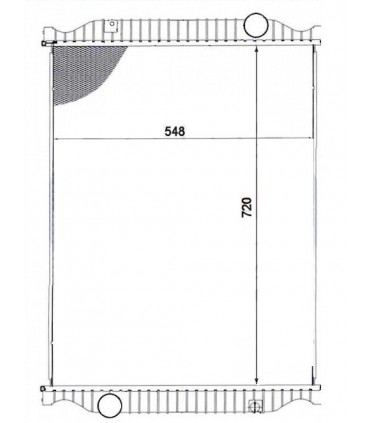 Radiateur moteur pour PEUGEOT 204