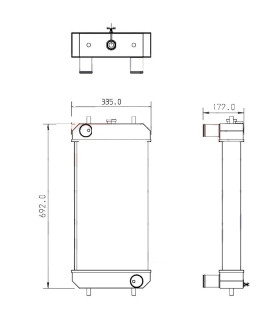  Radiateur eau pour SCANIA Série P 95-04 