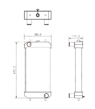  Radiateur eau pour SCANIA Série P 95-04 