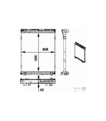 Radiateur moteur MAN TRUCKS TGL 