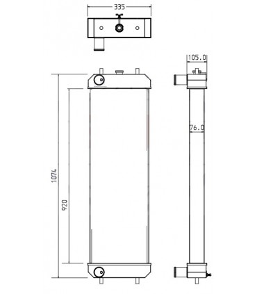 RADIATEUR EAU HITACHI	 ZX200-3 - ZX225
