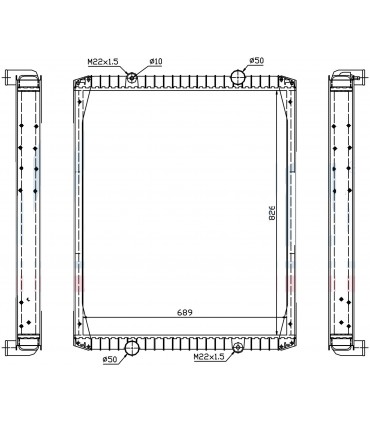 RADIATEUR EAU RENAULT RVI PREMIUM 210-250-260-300-340