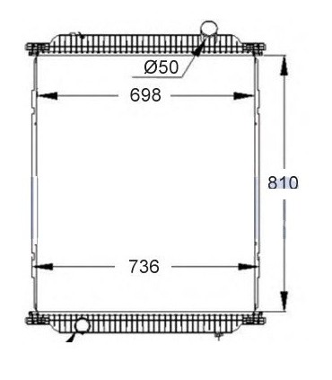  Radiateur  eau pour DAF CF 85