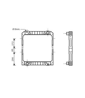 Radiateur eau pour IVECO Daily 03-06 