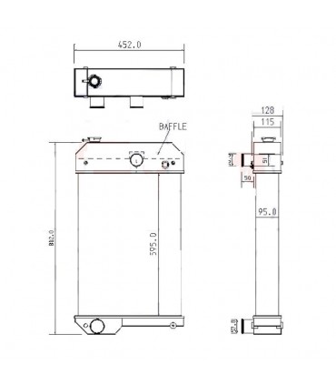  Radiateur eau pour SCANIA Série P 95-04 
