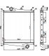  Radiateur eau pour SCANIA Série P 95-04 