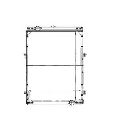 Radiateur  eau pour DAF CF 85
