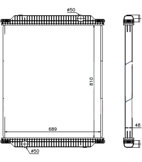  Radiateur  eau pour DAF CF 85