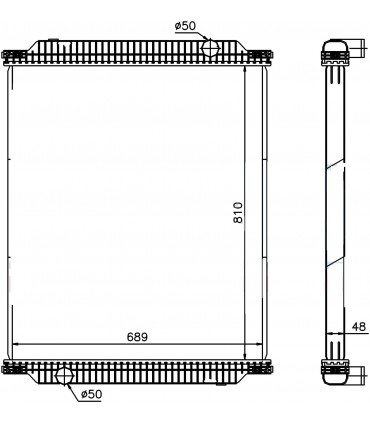  Radiateur  eau pour DAF CF 85