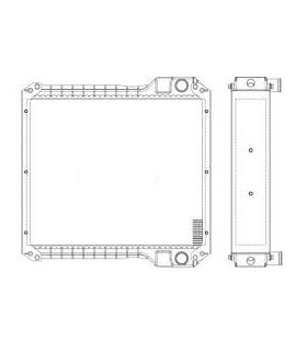  Radiateur eau pour SCANIA Série P 95-04 