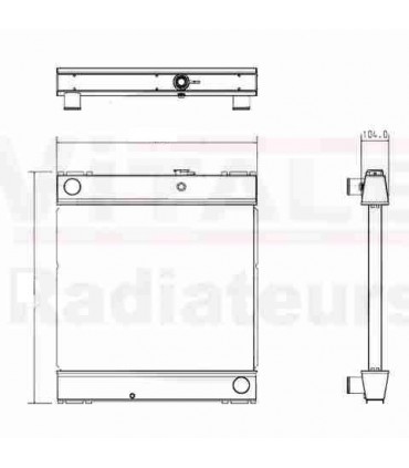 RADIATORE ACQUA PER SDMO J88K-R66