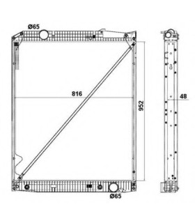  Radiateur moteur MERCEDES Atego