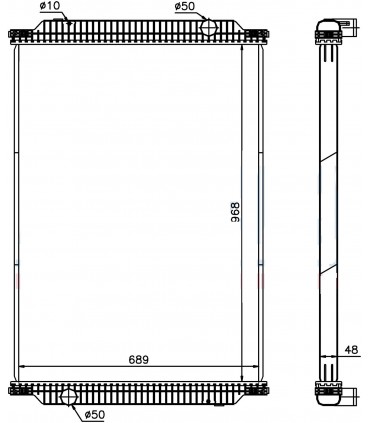 RADIATEUR EAU RENAULT RVI PREMIUM 420