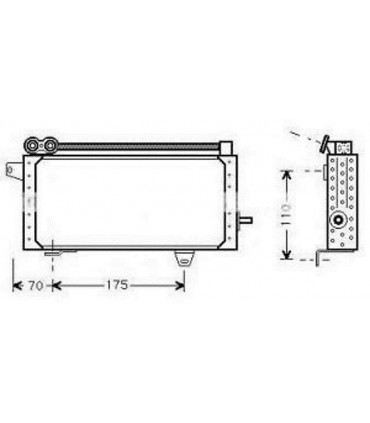  Radiateur eau pour SCANIA Série P 95-04 