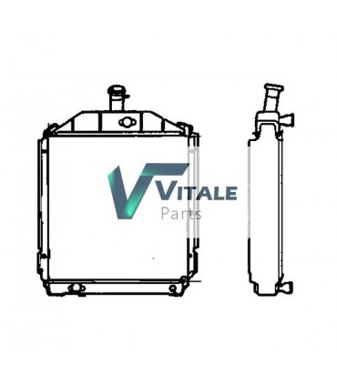 Radiatore dell'acqua per trattore agricolo Renault 65-34