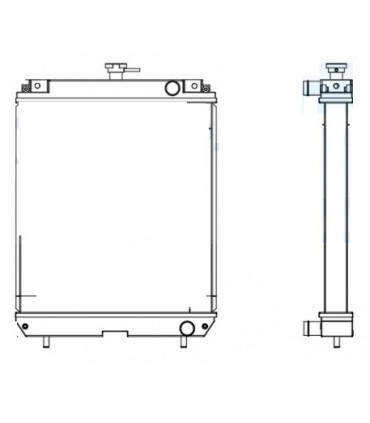  Radiateur eau pour SCANIA Série P 95-04 