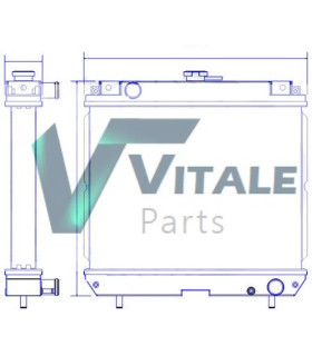  Radiateur eau pour SCANIA Série P 95-04 