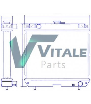 Radiateur eau pour SCANIA Série P 95-04 
