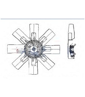  Radiateur  eau pour DAF CF 85