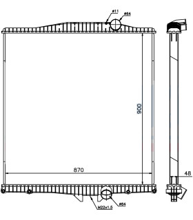  Radiateur eau pour VOLVO Fh12 D12  