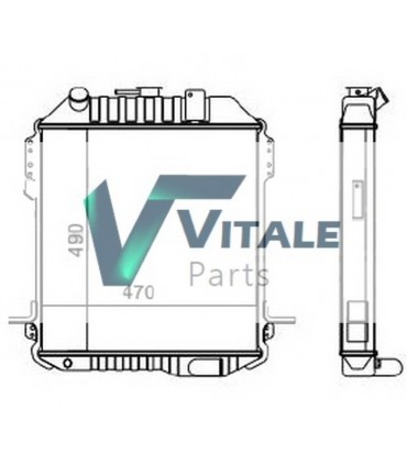  Radiateur eau pour SCANIA Série P 95-04 
