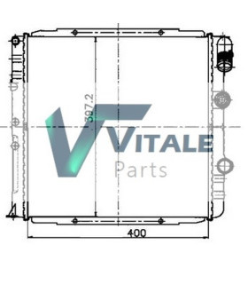  Radiateur eau pour SCANIA Série P 95-04 