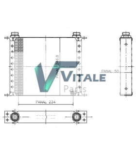  Radiateur  eau pour DAF CF 85