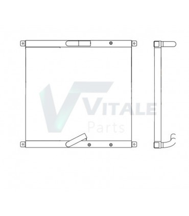  Radiateur eau pour SCANIA Série P 95-04 