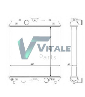 RADIATORI PER  KUBOTA 3A15117100-3A15117101-3A151-17100-3A151-17101