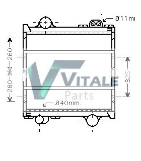 RADIATEUR EAU CLAAS - RENAULT 7700049958