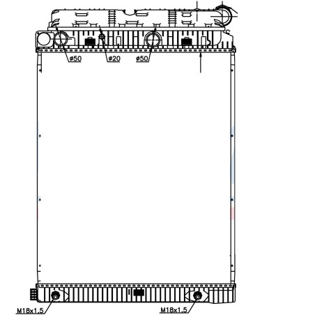  Radiateur  eau pour MERCEDES Atego
